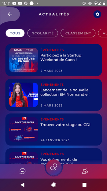 Ward appli actus Consultez les actualités