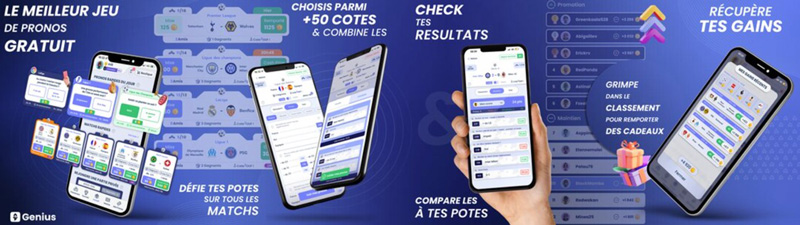 Genius Gambler, application de pronos gratuit Genius Gambler, application de pronos gratuit