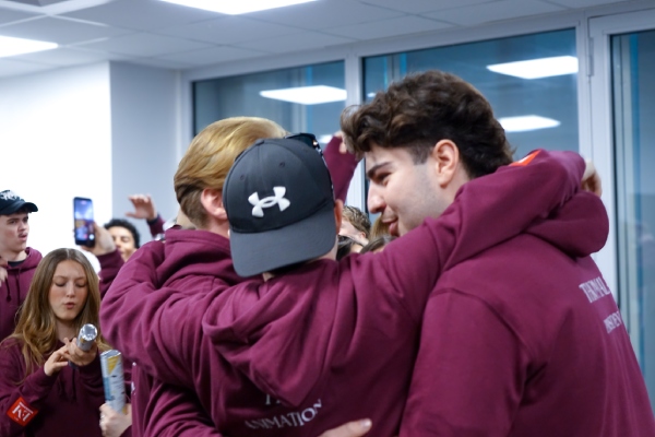 Étudiants qui s'amusent