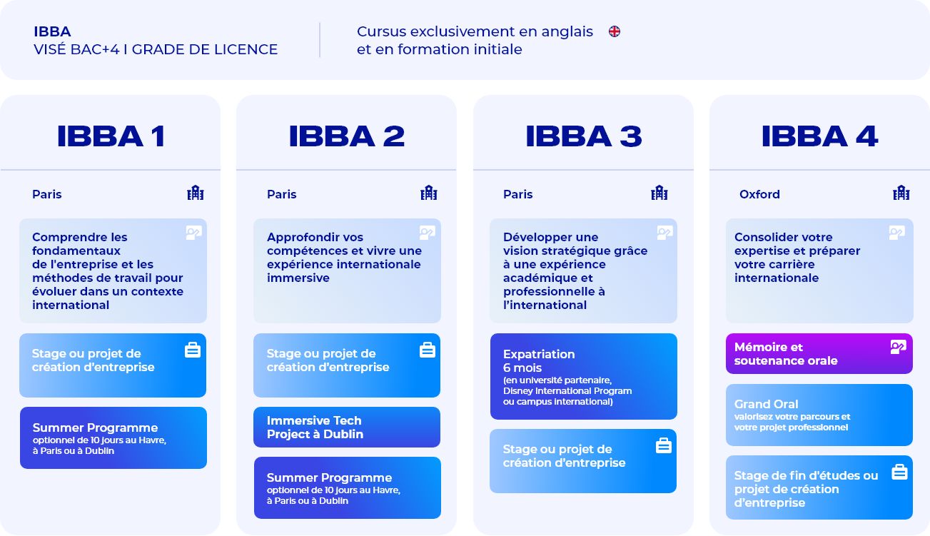 Schéma cursus IBBA