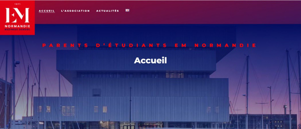 Site internet des parents d'étudiants de l'EM Normandie Site internet des parents d'étudiants de l'EM Normandie