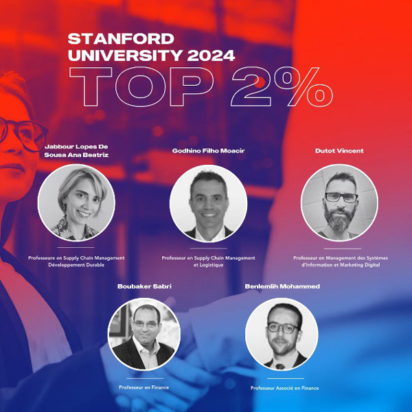 Top 2% des meilleurs chercheurs 2024 de l'Université de Stanford