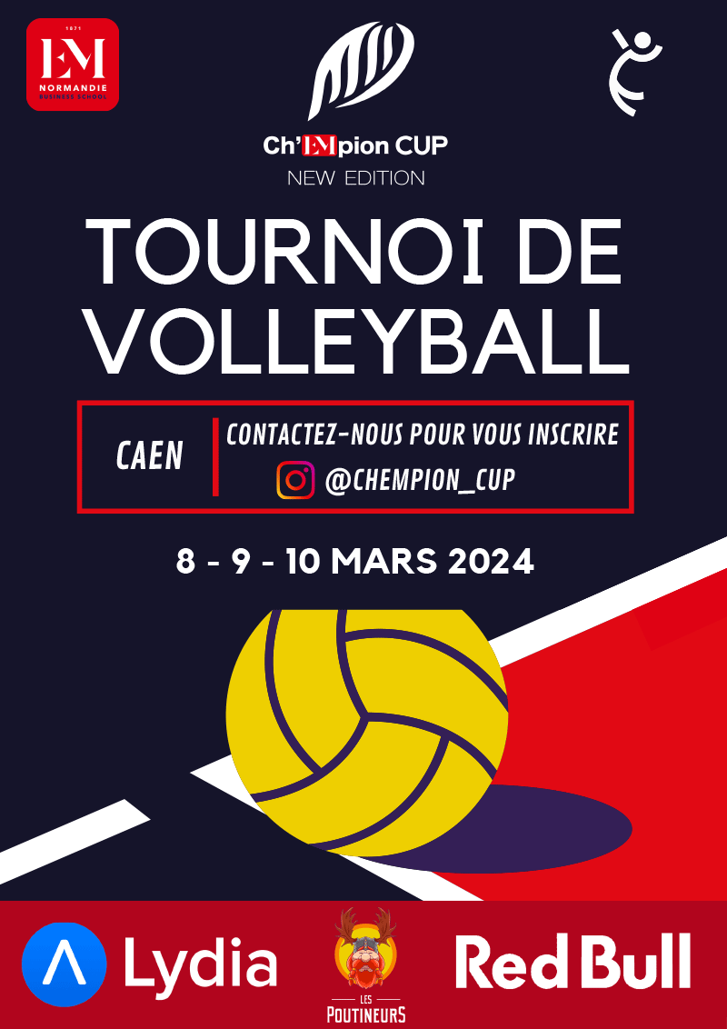 Tournoi de Volleyball du 8 au 10 mars 2024