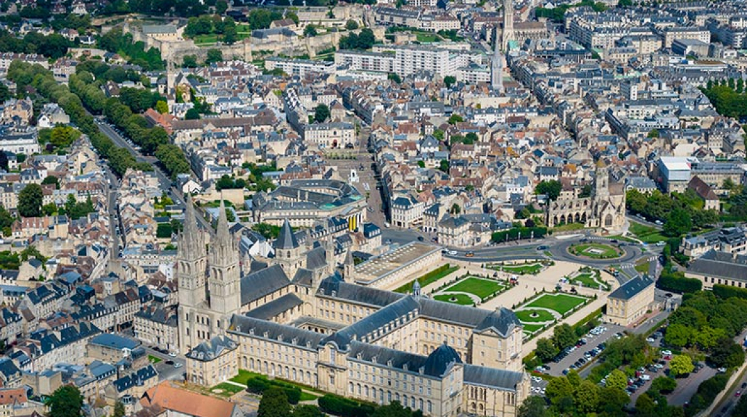 Caen vue du ciel