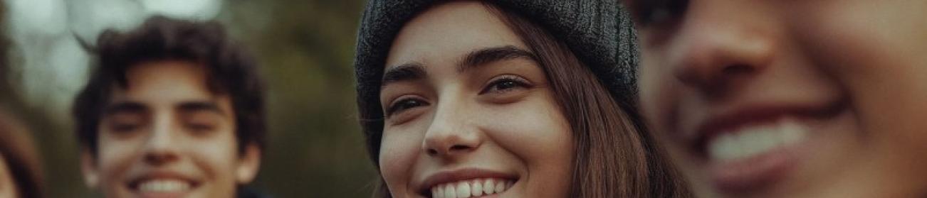 Étudiants souriants