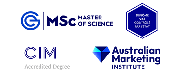 Accrédité par la CGE, le CIM et l'Australian Marketing Institute Accrédité par la CGE, le CIM et l'Australian Marketing Institute